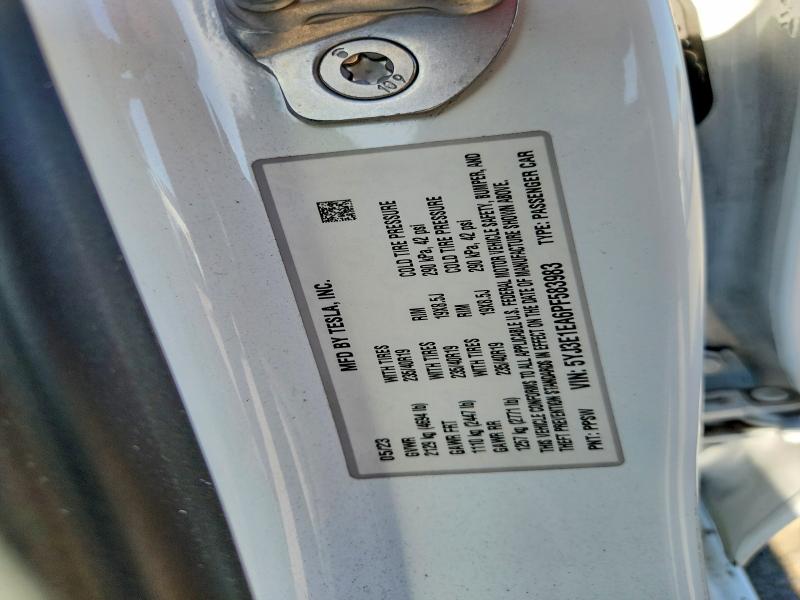 57021916 :رقم المزاد ، 5YJ3E1EA6PF583983 vin ، 2023 Tesla Model 3 مزاد بيع