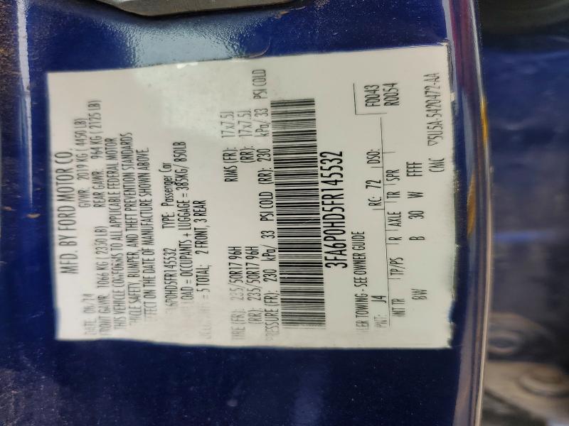 Продажа на аукционе авто 2015 Ford Fusion, vin: 3FA6P0HD5FR145532, номер лота: 58090676