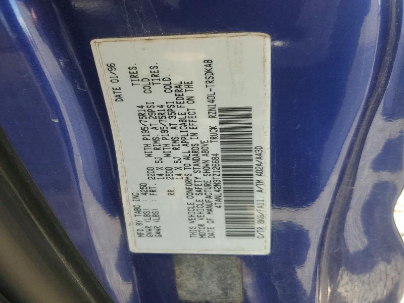 57606766 :رقم المزاد ، 4TANL42N3TZ126684 vin ، 1996 Toyota Tacoma مزاد بيع