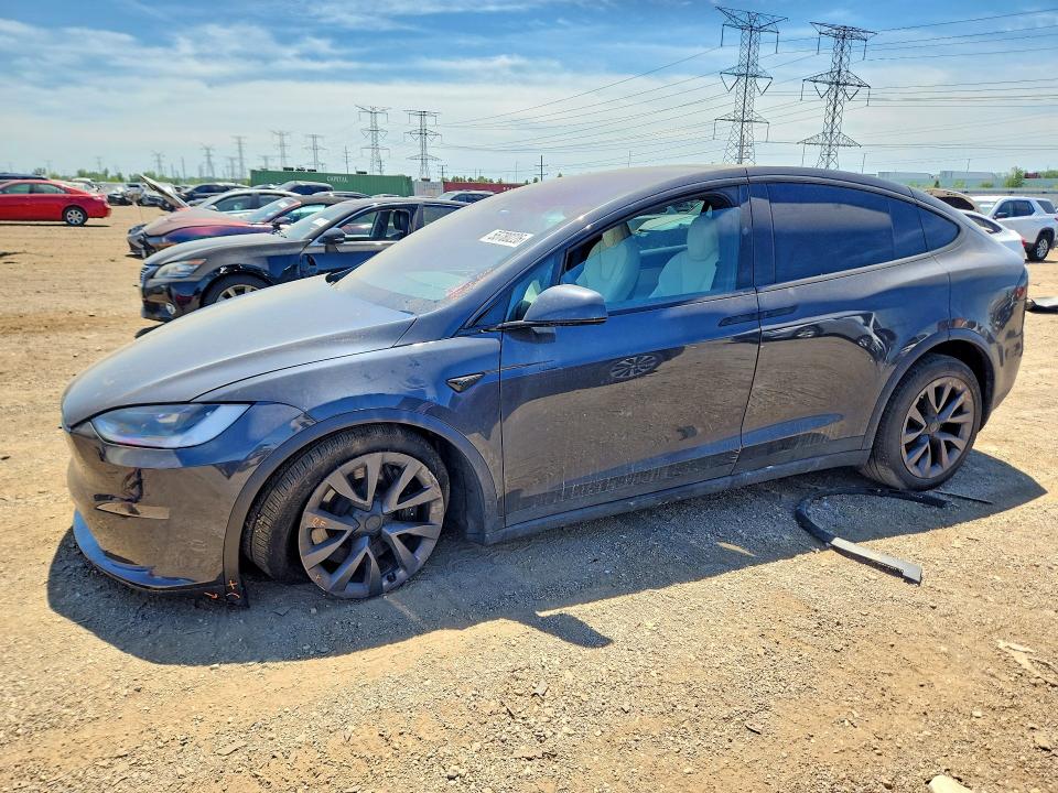 55780226 :رقم المزاد ، 7SAXCDE51SF466125 vin ، 2025 Tesla Model X مزاد بيع
