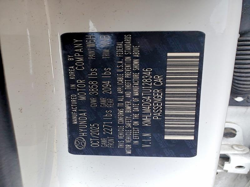 Продаж на аукціоні авто 2026 Hyundai Elantra, vin: KMHLM4DG4TU128346, номер лоту: 57415246
