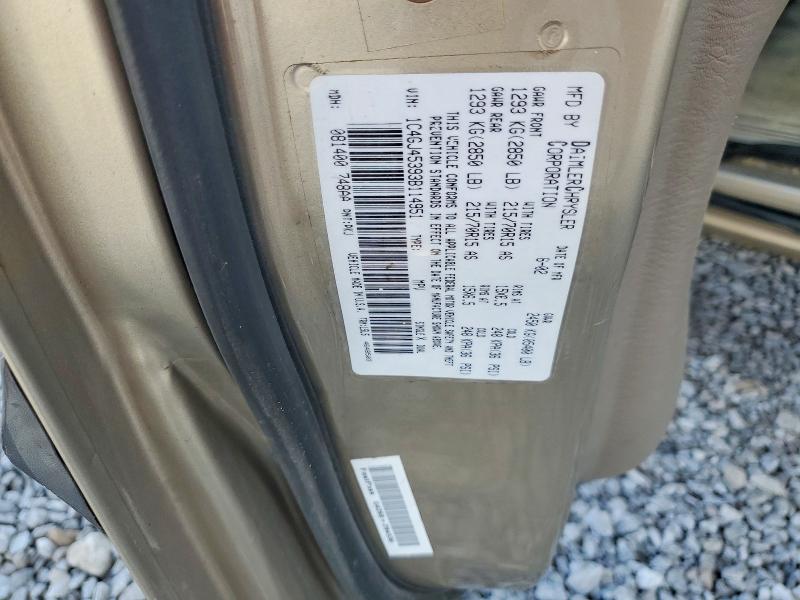 Aukcja sprzedaży 2003 Chrysler Voyager, vin: 1C4GJ45393B114951, numer aukcji: 56309326