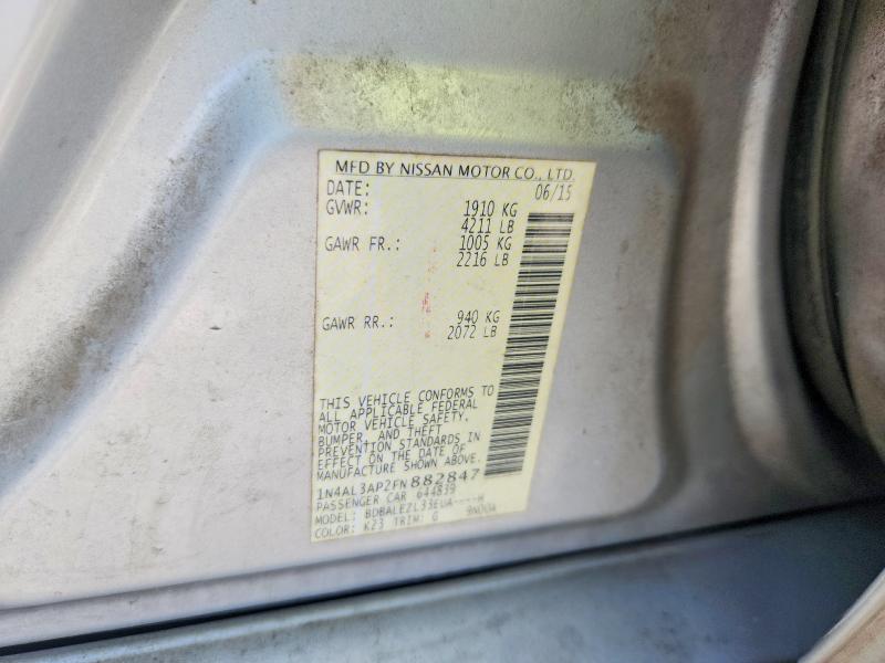 58621336 :رقم المزاد ، 1N4AL3AP2FN882847 vin ، 2015 Nissan Altima مزاد بيع
