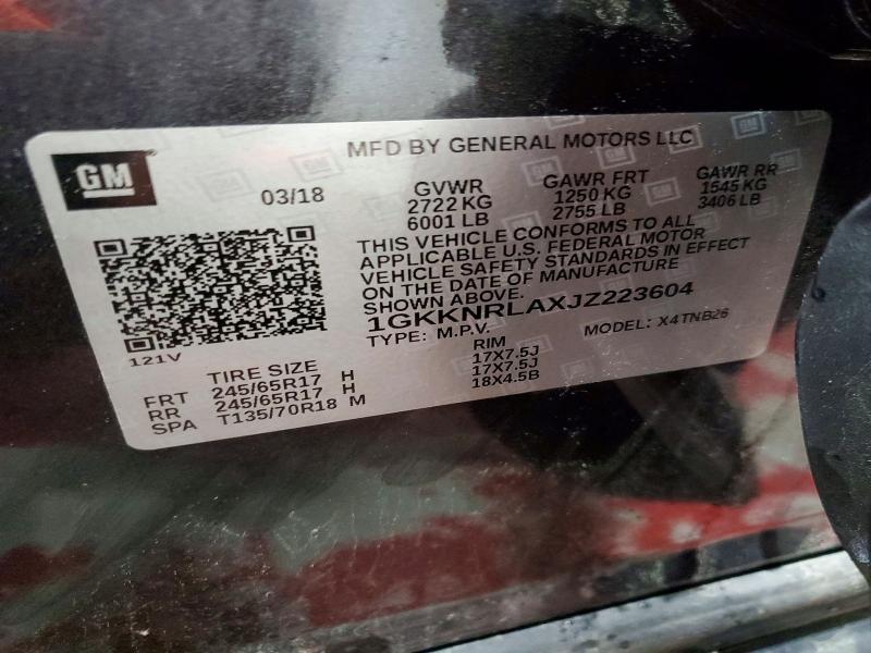 Продажа на аукционе авто 2018 Gmc Acadia, vin: 1GKKNRLAXJZ223604, номер лота: 57167856