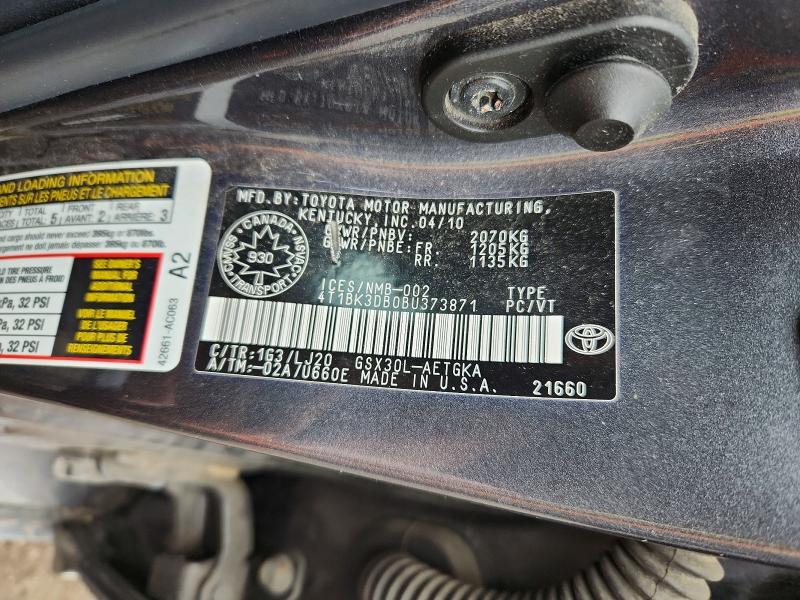 Продаж на аукціоні авто 2011 Toyota Avalon, vin: 4T1BK3DB0BU373871, номер лоту: 55596826