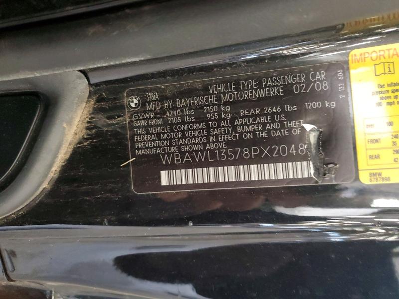 Aukcja sprzedaży 2008 Bmw 328, vin: WBAWL13578PX20488, numer aukcji: 58761566