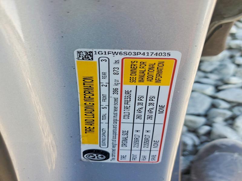 Aukcja sprzedaży 2023 Chevrolet Bolt Ev, vin: 1G1FW6S03P4174035, numer aukcji: 58196056