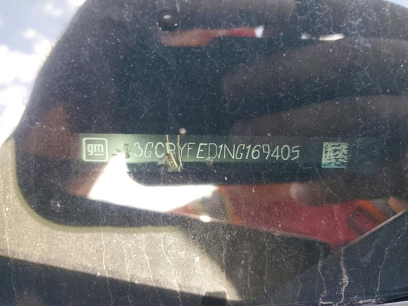 58749066 :رقم المزاد ، 3GCPYFED1NG169405 vin ، 2022 Chevrolet Silverado Ltd مزاد بيع