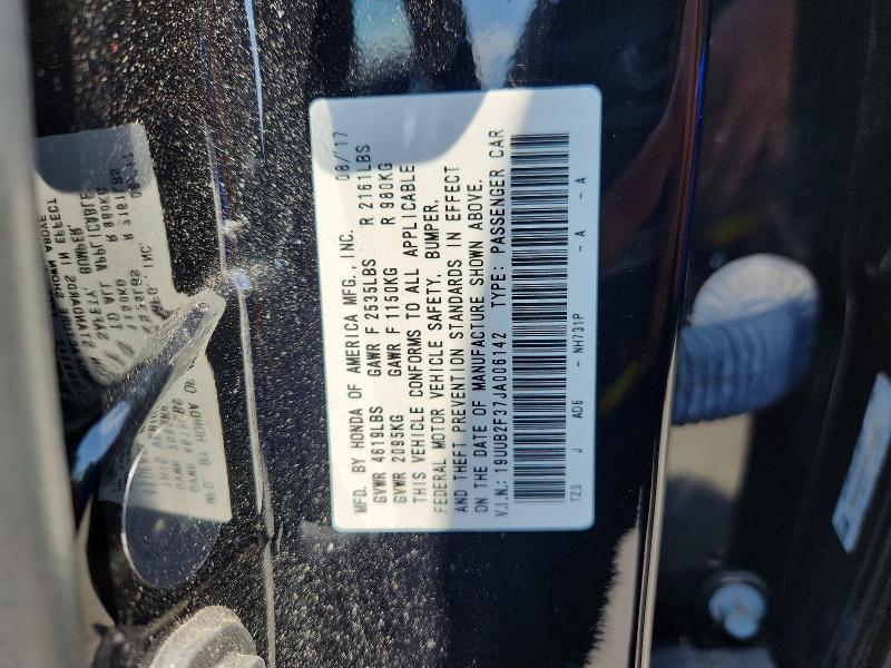 Продаж на аукціоні авто 2018 Acura Tlx, vin: 19UUB2F37JA006142, номер лоту: 57022176