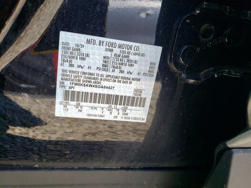 Продажа на аукционе авто 2025 Ford Explorer, vin: 1FM5K8AW4SGA84427, номер лота: 55375846