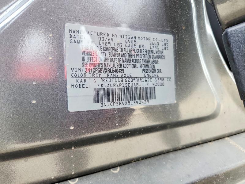 Продаж на аукціоні авто 2024 Nissan Kicks, vin: 3N1CP5BVXRL540439, номер лоту: 58251356