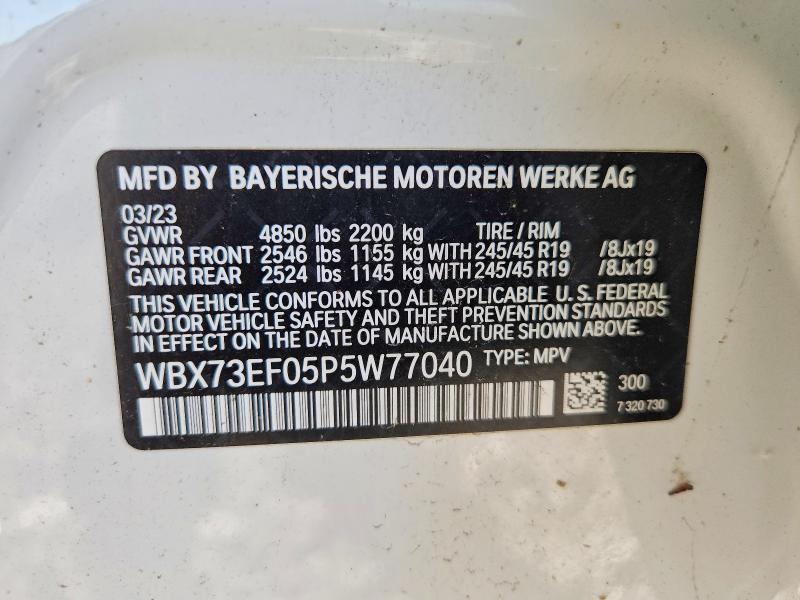 Продаж на аукціоні авто 2023 Bmw X1, vin: WBX73EF05P5W77040, номер лоту: 58181646