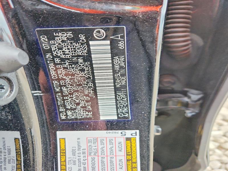 Продажа на аукционе авто 2020 Lexus Ux, vin: JTHP9JBH1L2033576, номер лота: 57971786