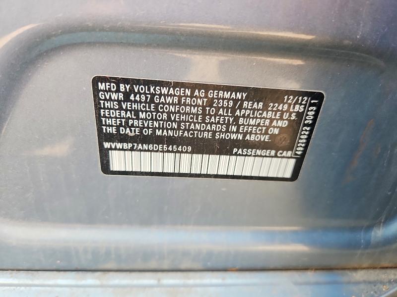 Aukcja sprzedaży 2013 Volkswagen Cc, vin: WVWBP7AN6DE545409, numer aukcji: 58513536