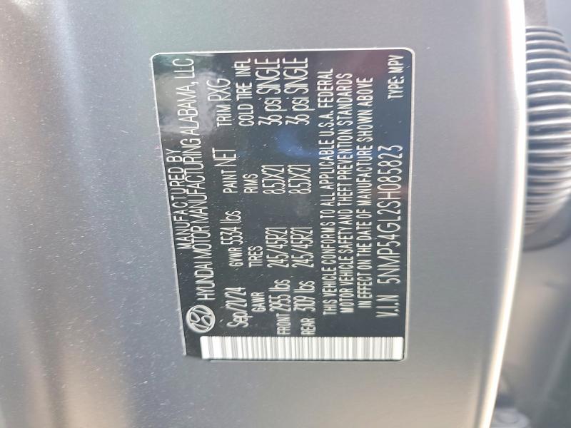 55742516 :رقم المزاد ، 5NMP54GL2SH085823 vin ، 2025 Hyundai Santa Fe مزاد بيع