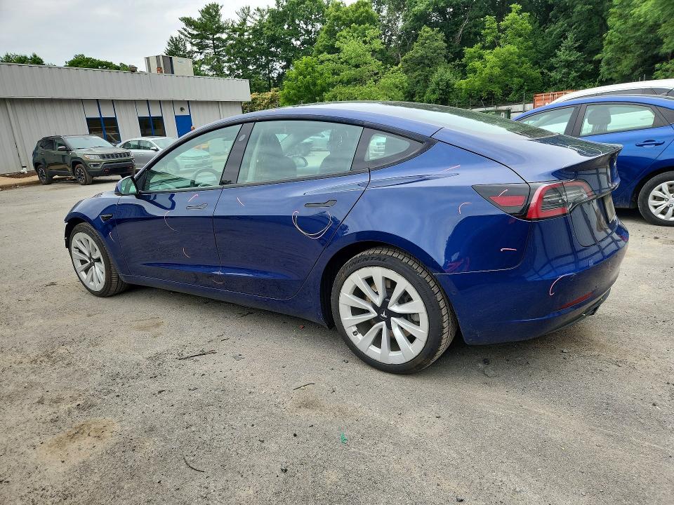 2022 Tesla Model 3 მანქანა იყიდება აუქციონზე, vin: 5YJ3E1EA0NF286480, აუქციონის ნომერი: 57577856