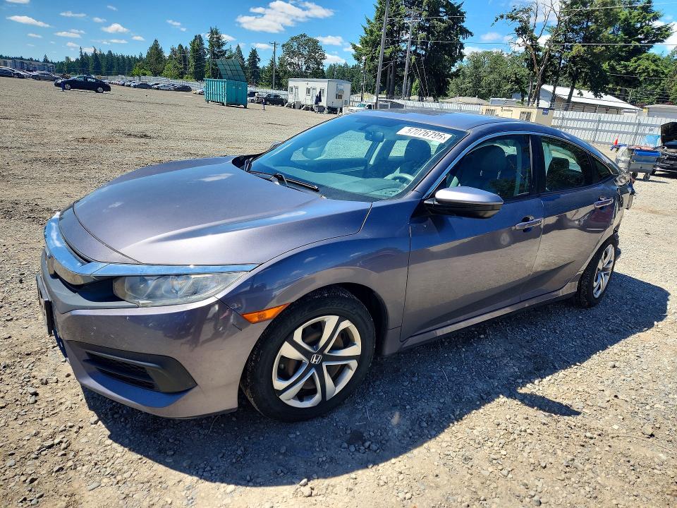 57076796 :رقم المزاد ، 2HGFC2F59GH535612 vin ، 2016 Honda Civic مزاد بيع
