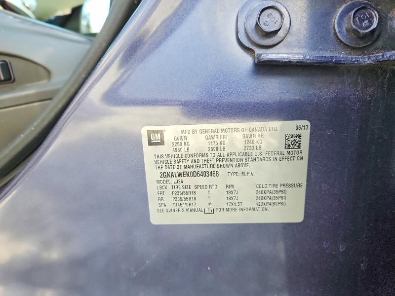 Продажа на аукционе авто 2013 Gmc Terrain, vin: 2GKALWEK0D6403468, номер лота: 58692626