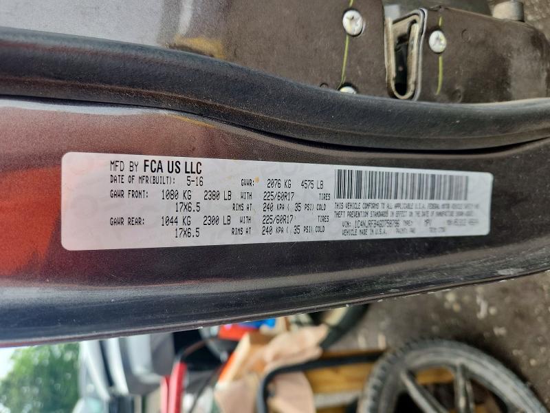 58800466 :رقم المزاد ، 1C4NJRFB4GD758796 vin ، 2016 Jeep Patriot مزاد بيع