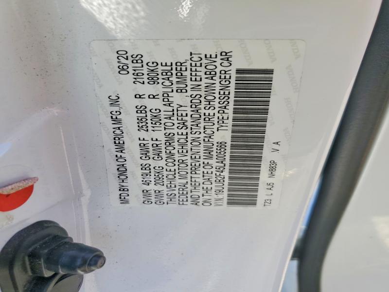 Aukcja sprzedaży 2020 Acura Tlx, vin: 19UUB2F45LA005566, numer aukcji: 55104596