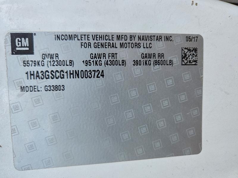 2017 Chevrolet Express მანქანა იყიდება აუქციონზე, vin: 1HA3GSCG1HN003724, აუქციონის ნომერი: 55953496