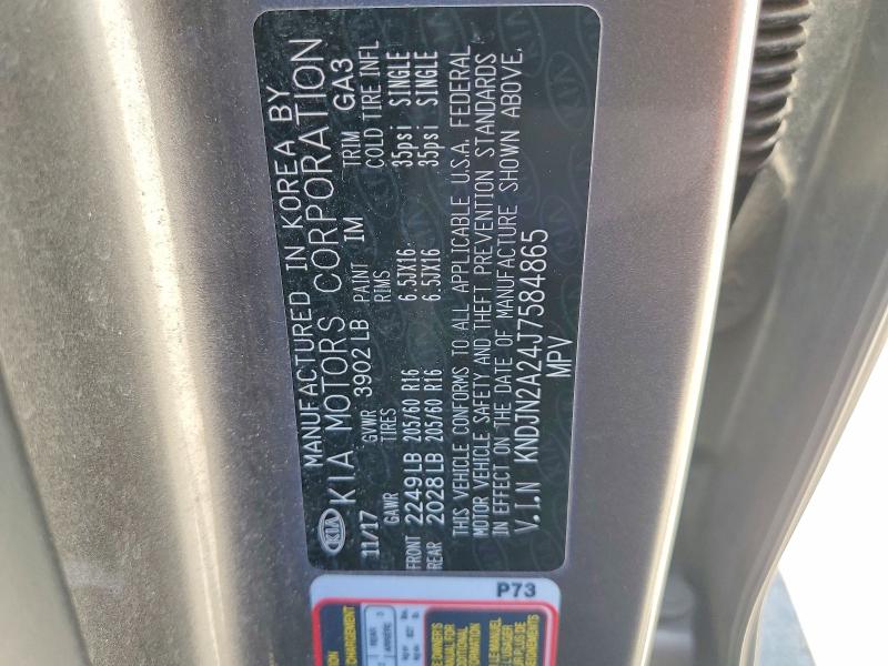 Aukcja sprzedaży 2018 Kia Soul, vin: KNDJN2A24J7584865, numer aukcji: 58154326