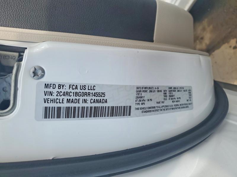 56596846 :رقم المزاد ، 2C4RC1BG0RR145525 vin ، 2024 Chrysler Pacifica مزاد بيع
