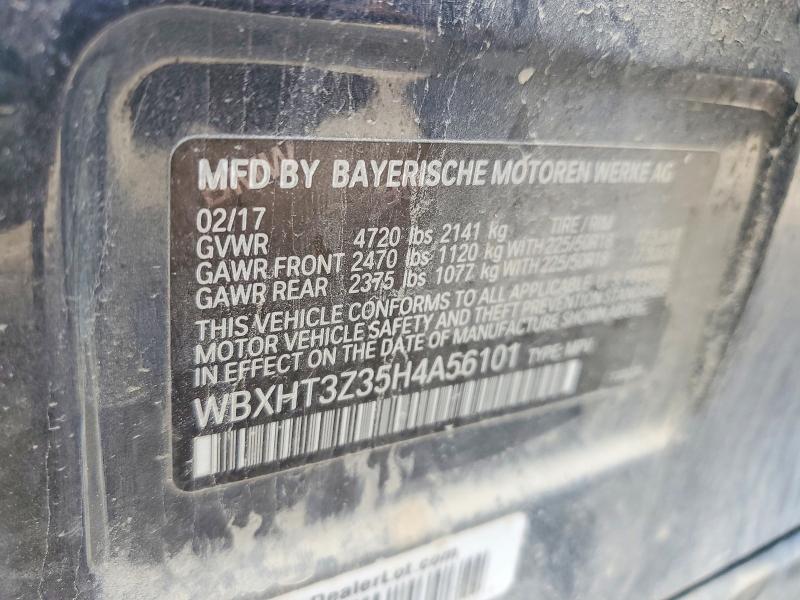 Aukcja sprzedaży 2017 Bmw X1, vin: WBXHT3Z35H4A56101, numer aukcji: 56554946