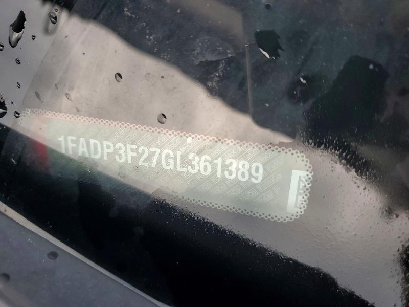 54098306 :رقم المزاد ، 1FADP3F27GL361389 vin ، 2016 Ford Focus مزاد بيع