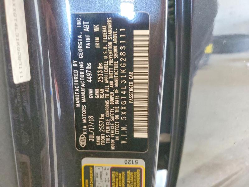 54861886 :رقم المزاد ، 5XXGT4L31KG283111 vin ، 2019 Kia Optima مزاد بيع
