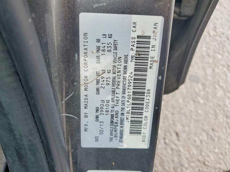 Aukcja sprzedaży 2013 Mazda 3, vin: JM1BL1LP6D1799524, numer aukcji: 58207796