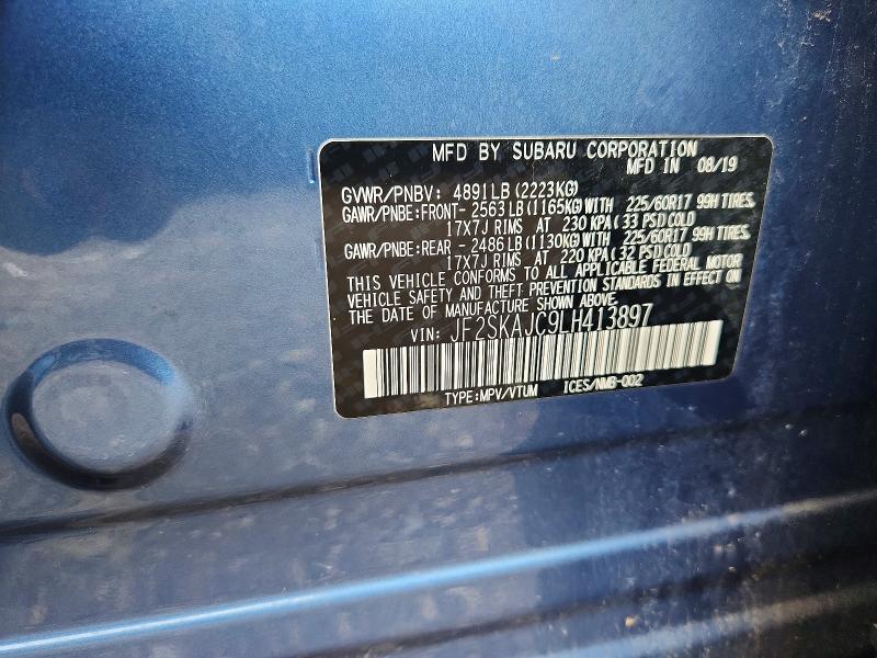 Aukcja sprzedaży 2020 Subaru Forester, vin: JF2SKAJC9LH413897, numer aukcji: 56100596