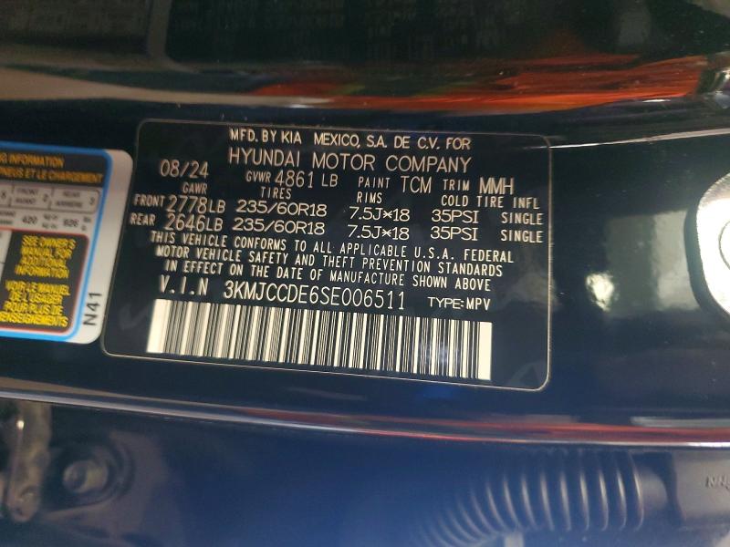 57700166 :رقم المزاد ، 3KMJCCDE6SE006511 vin ، 2025 Hyundai Tucson مزاد بيع