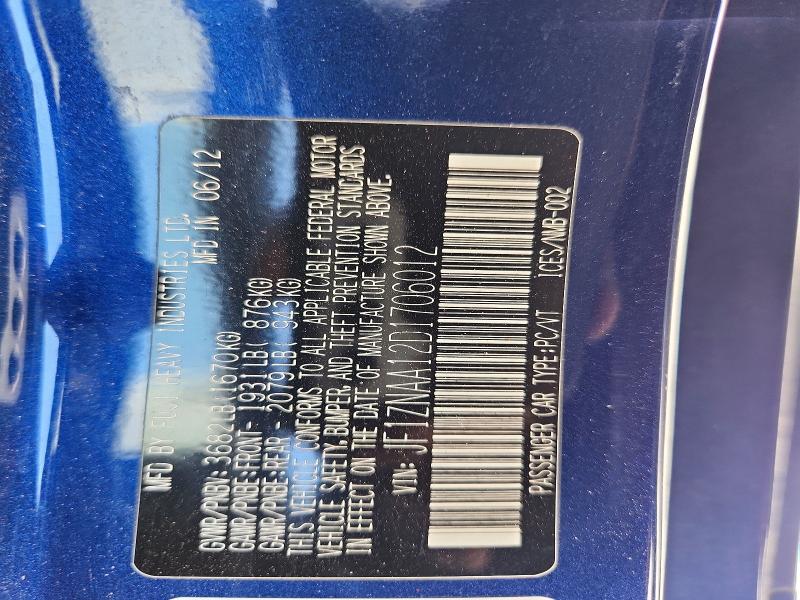 57418156 :رقم المزاد ، JF1ZNAA12D1706012 vin ، 2013 Scion Fr-s مزاد بيع