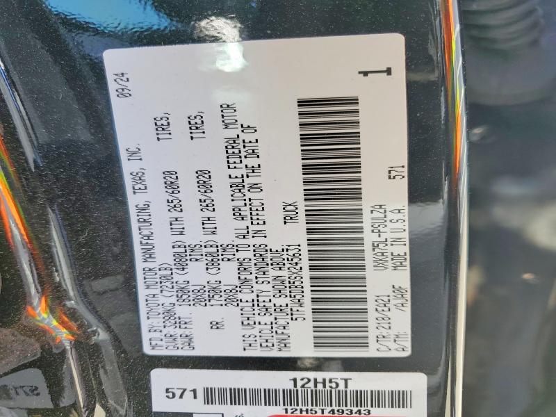 Продажа на аукционе авто 2025 Toyota Tundra, vin: 5TFWA5DB5SX245631, номер лота: 56760036