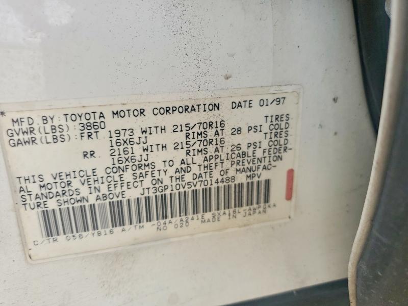 Продаж на аукціоні авто 1997 Toyota Rav4, vin: JT3GP10V5V7014488, номер лоту: 55570366