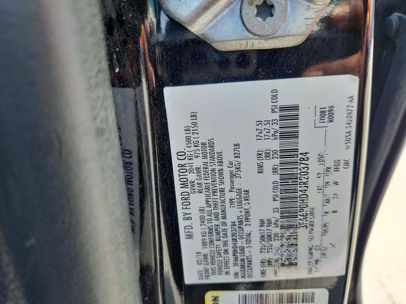 Продаж на аукціоні авто 2018 Ford Fusion, vin: 3FA6P0HD4JR203784, номер лоту: 58463356