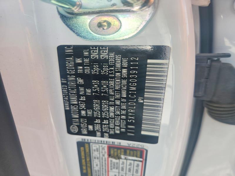Продаж на аукціоні авто 2021 Kia Sorento, vin: 5XYRLDLC1MG039112, номер лоту: 58007416