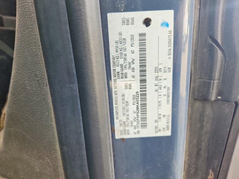 Aukcja sprzedaży 2021 Ford Transit, vin: 1FDDF6P82MKA55229, numer aukcji: 58502806