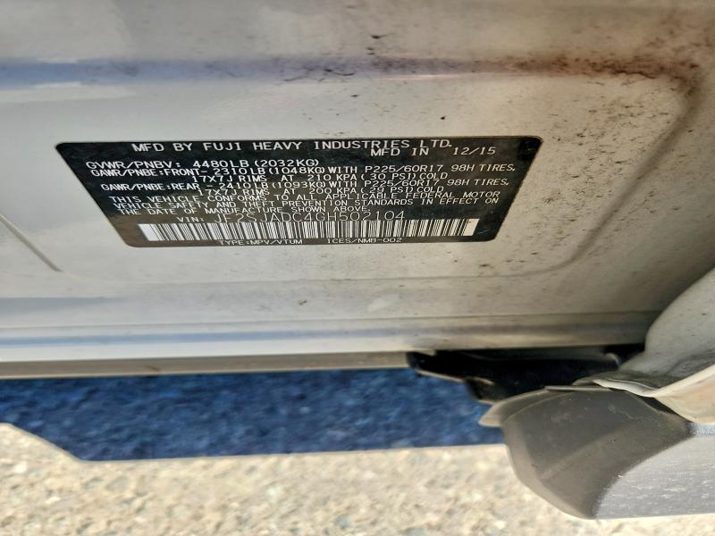 58719986 :رقم المزاد ، JF2SJADC4GH502104 vin ، 2016 Subaru Forester مزاد بيع