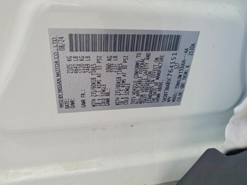 Aukcja sprzedaży 2025 Nissan Rogue, vin: 5N1BT3BA8SC764151, numer aukcji: 58372096