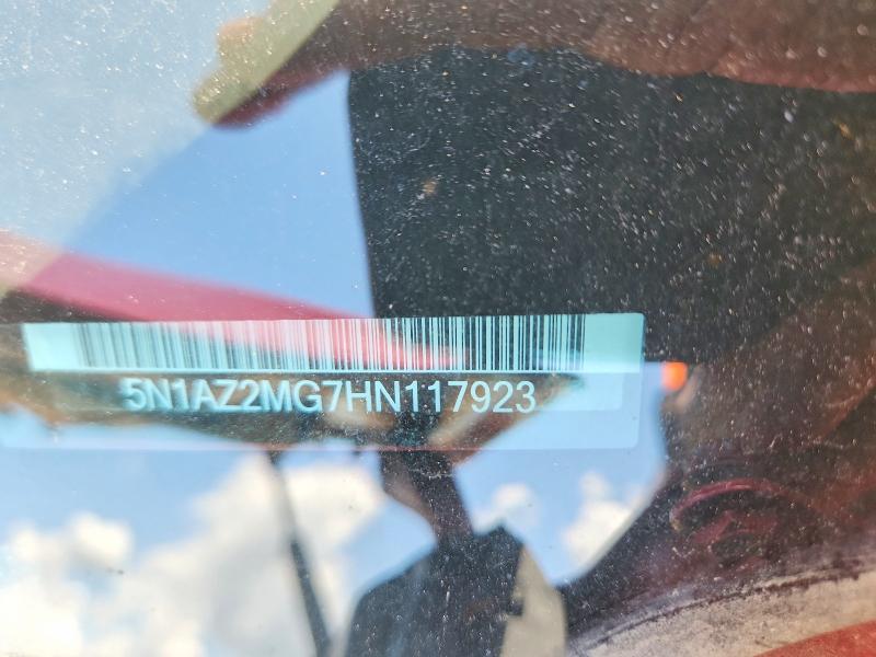 Aukcja sprzedaży 2017 Nissan Murano, vin: 5N1AZ2MG7HN117923, numer aukcji: 56456536