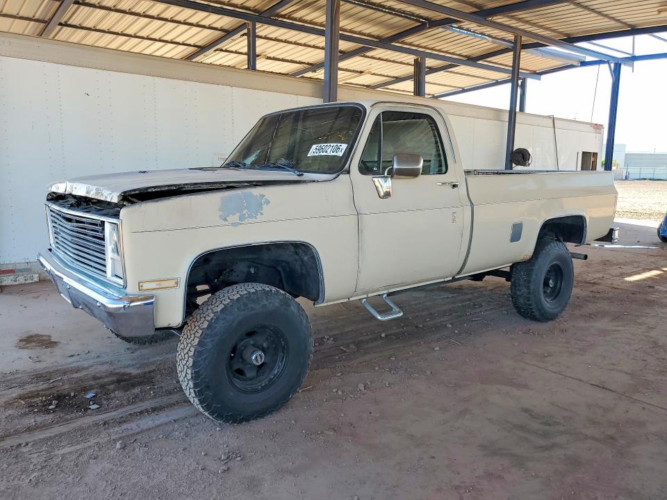 1985 Chevrolet K10 მანქანა იყიდება აუქციონზე, vin: 1GCEK14N4FS159614, აუქციონის ნომერი: 59602106