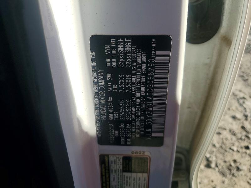 57076196 :رقم المزاد ، 5XYZW3LA0DG068293 vin ، 2013 Hyundai Santa Fe Sport مزاد بيع