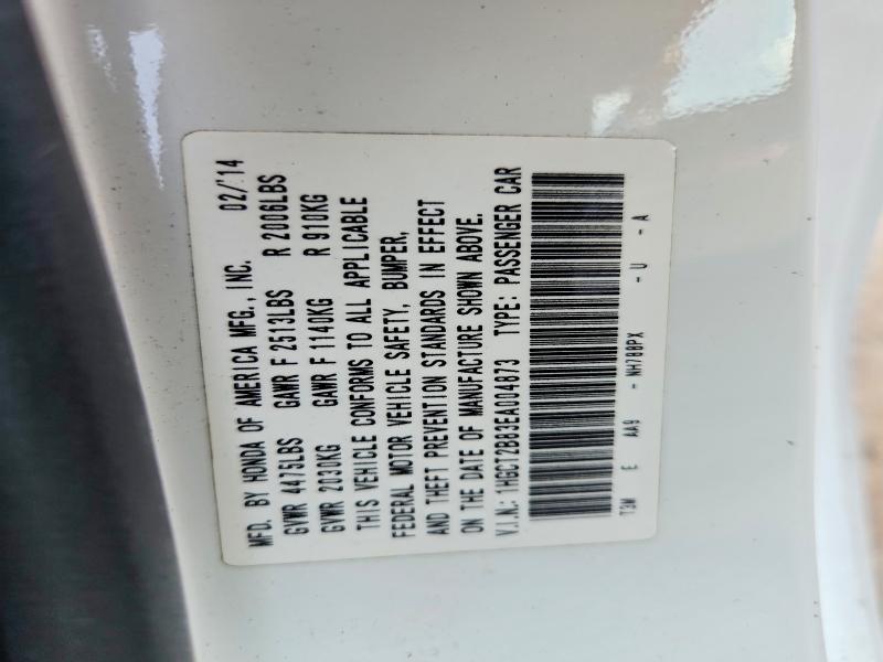 Продажа на аукционе авто 2014 Honda Accord, vin: 1HGCT2B83EA004873, номер лота: 59184946