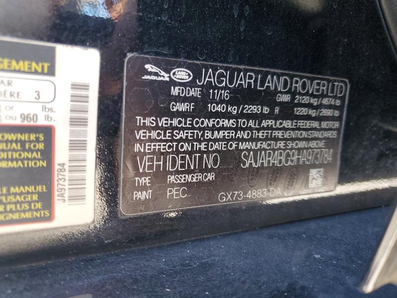 Продажа на аукционе авто 2017 Jaguar Xe, vin: SAJAR4BG9HA973784, номер лота: 59188786