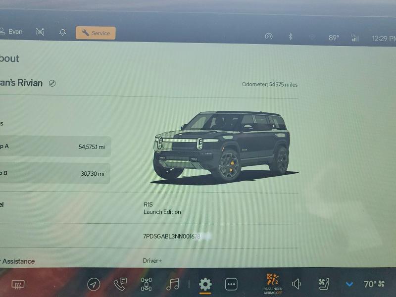 Aukcja sprzedaży 2022 Rivian R1s, vin: 7PDSGABL3NN001678, numer aukcji: 57069216