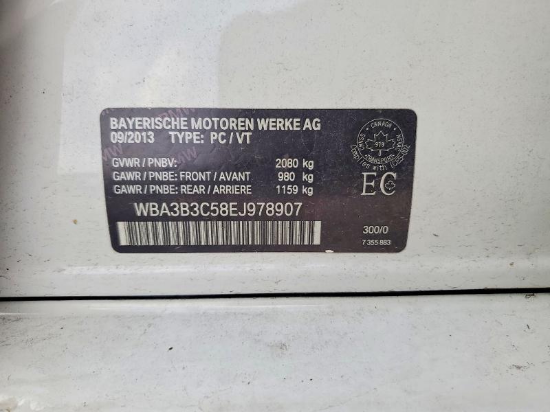 58133076 :رقم المزاد ، WBA3B3C58EJ978907 vin ، 2014 Bmw 328 مزاد بيع