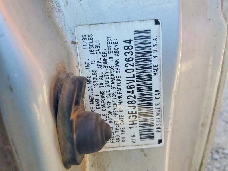 Продаж на аукціоні авто 1997 Honda Civic, vin: 1HGEJ8246VL026384, номер лоту: 57956586
