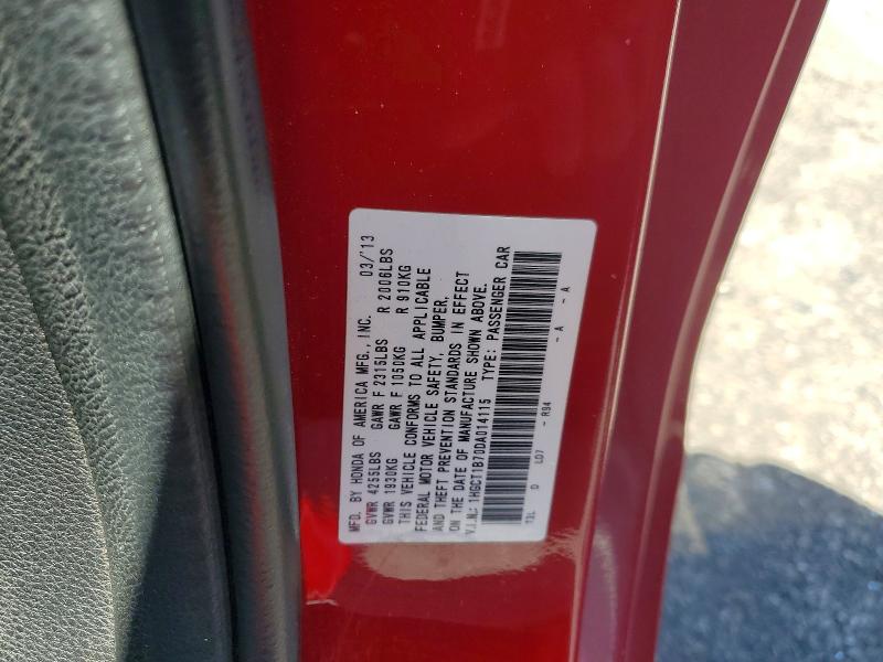 Aukcja sprzedaży 2013 Honda Accord, vin: 1HGCT1B70DA014115, numer aukcji: 57342866
